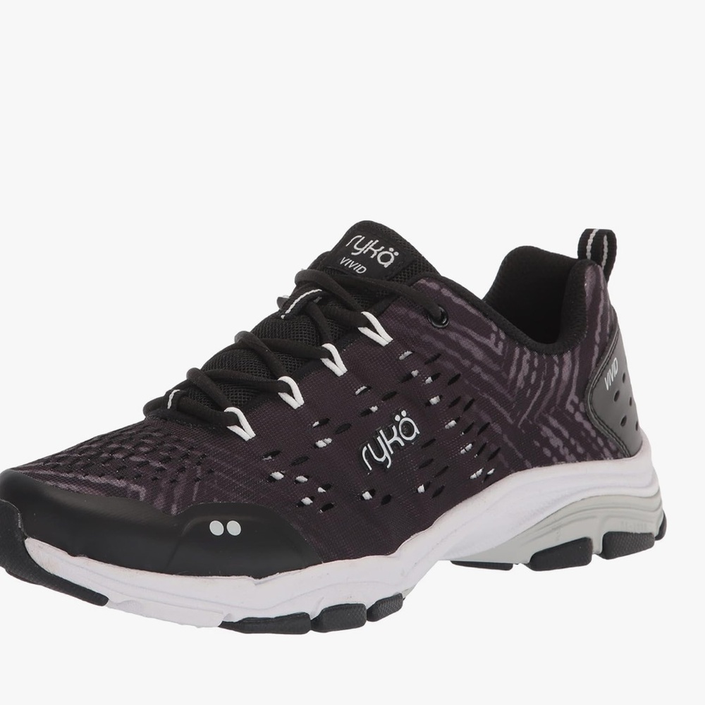 Ryka Black and White Athletic Shoes - Picture 1 of 6